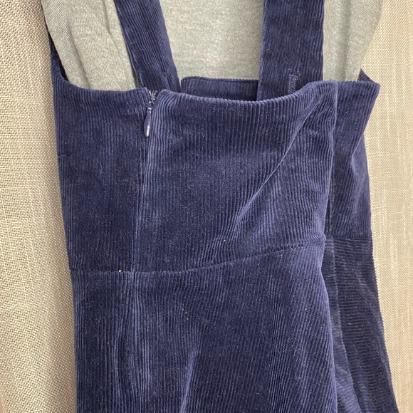 Aida Zak London Women's Modcloth Natalia Navy Blue Corduroy Skirt Size M - Picture 9 of 14